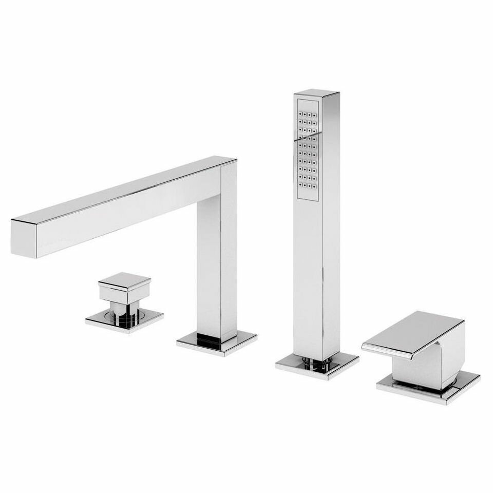 фото Смеситель на борт ванны Cezares Porta хром (PORTA-BVDM4-01)