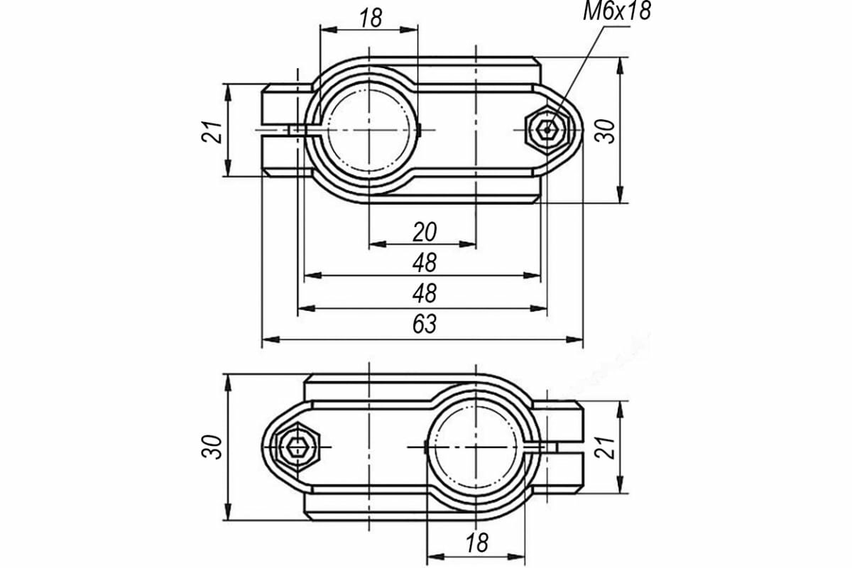 фото KIPP Зажим крестовой K0472.1818