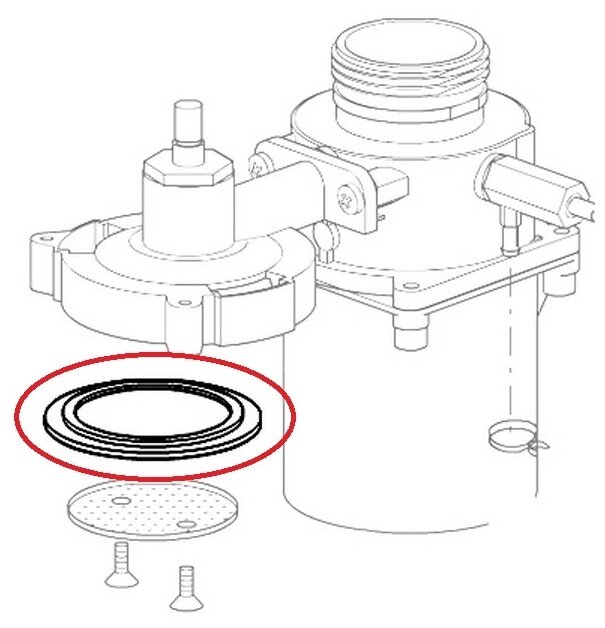 Кольцо уплотнительное для кофемашины DeLonghi (Делонги) DE5513200419