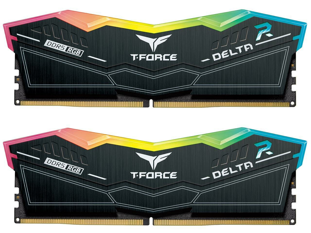 Модуль памяти 32GB (2x16GB) TEAMGROUP T-Force Delta RGB DDR5 5600MHz CL32 (32-36-36-76) 1.2V / FF3D532G5600HC32DC01 / Black