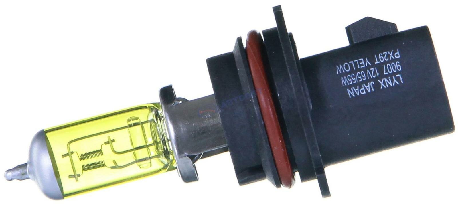 Лампа HB5, 12V, 65/55W, yellow, 1 шт, LYNXauto