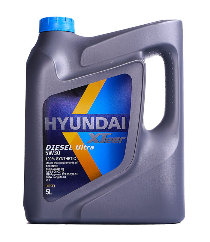 Масло моторное синтетическое Hyundai XTeer Diesel Ultra 5W-30 (5л) HY-5W30-DU-5L