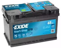 EXIDE EL652 Аккумуляторная батарея Start-Stop EFB [12V 65Ah 650A B13]