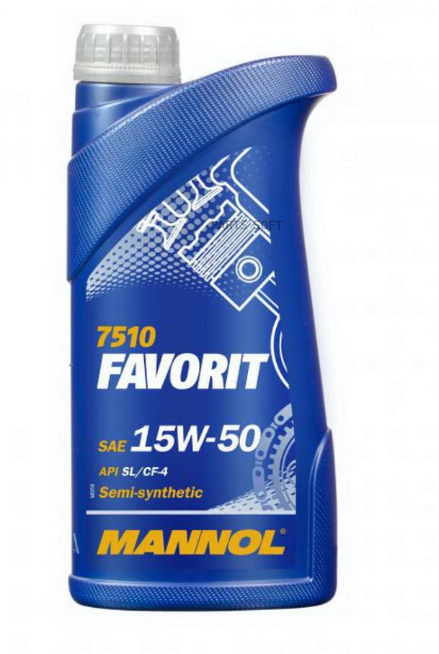 фото MANNOL MN7510-1 7510-1 MANNOL FAVORIT 15W50 1 л. Полусинтетическое моторное масло 15W-50