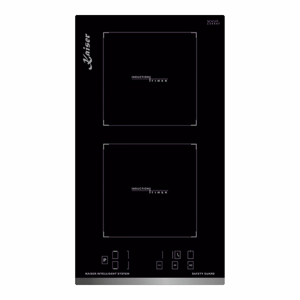 Индукционная варочная панель 28,8х52 см Kaiser KCT 3726 FI черная - фотография № 1