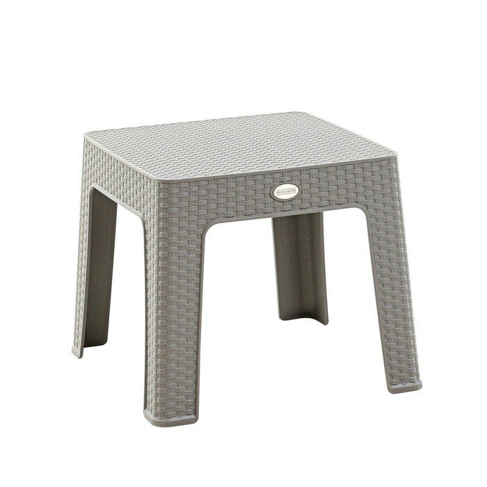 Набор садовой мебели "Милан" 3 предметов: 2 кресла, стол, песочно-серый - фотография № 2