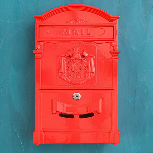 Ящик почтовый №4010, красный - фотография № 3