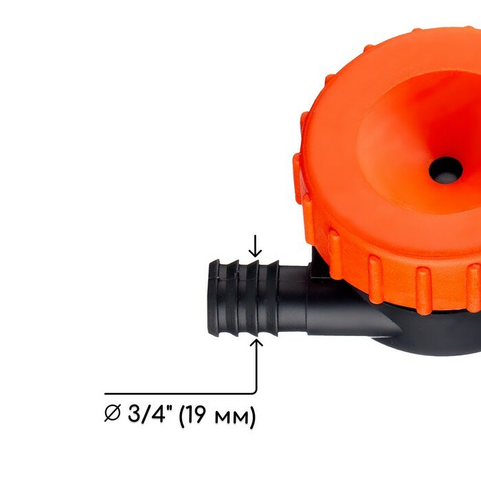 Распылитель-дождеватель, штуцер под шланг 3/4" (19 мм), пластик, «Жук» - фотография № 4