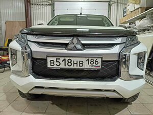 Утеплитель радиатора для Mitsubishi L200 2018 – н. в. V Рестайлинг Комплект верх/низ