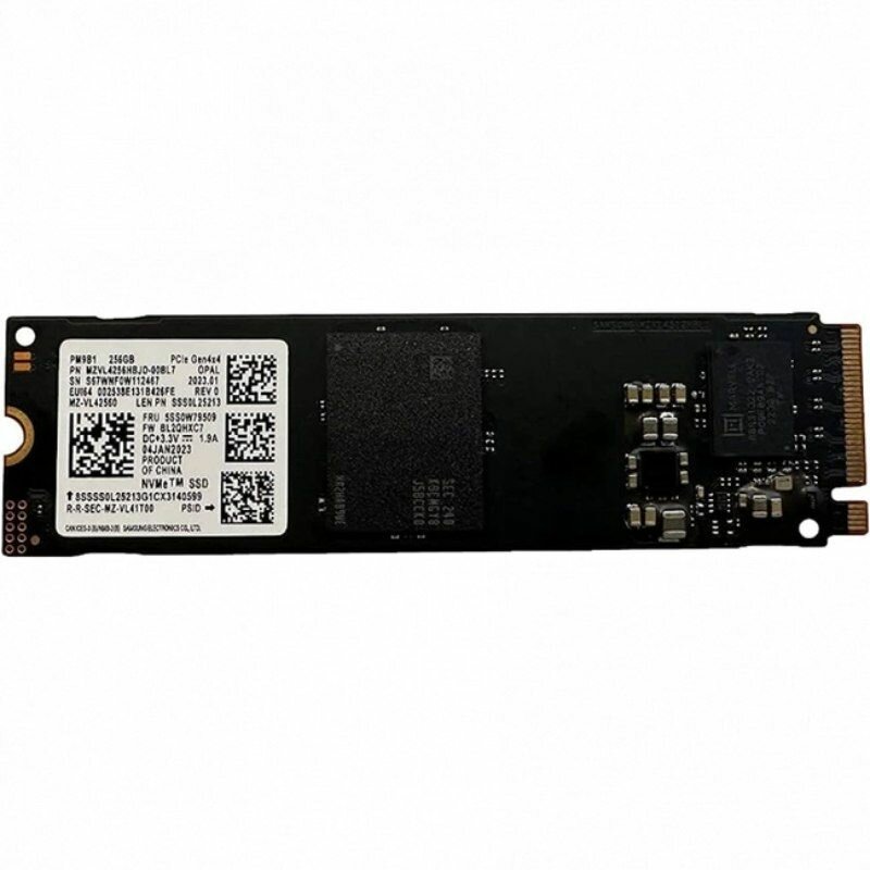 Твердотельный накопитель SSD Samsung PM9B1 256GB M.2(22x80mm) NVMe PCIe 4.0 x4 R/W 3300/1250MB/s IOPs 224 000/400 000 (12 мес.)