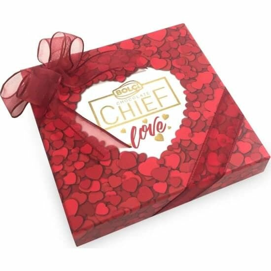 Премиальные шоколадные конфеты ассорти BOLCi "Heart Chocolate Box"V54 нетто 108 г , Турция - фотография № 1