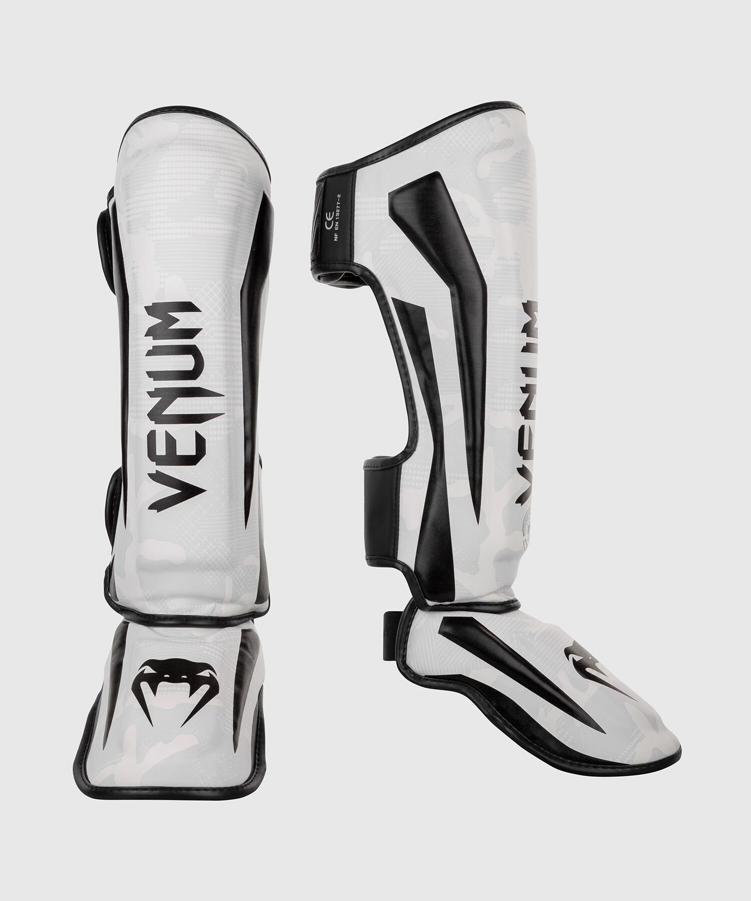 Щитки Venum Elite Standup Shinguards белый камуфляж XL