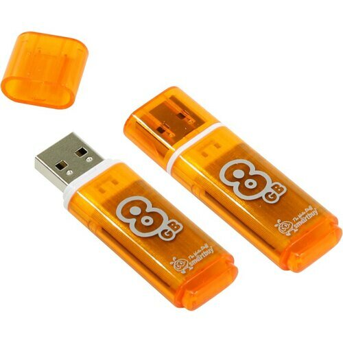 Флешка Smartbuy Glossy SB8GBGS-Or 8 Гб Orange