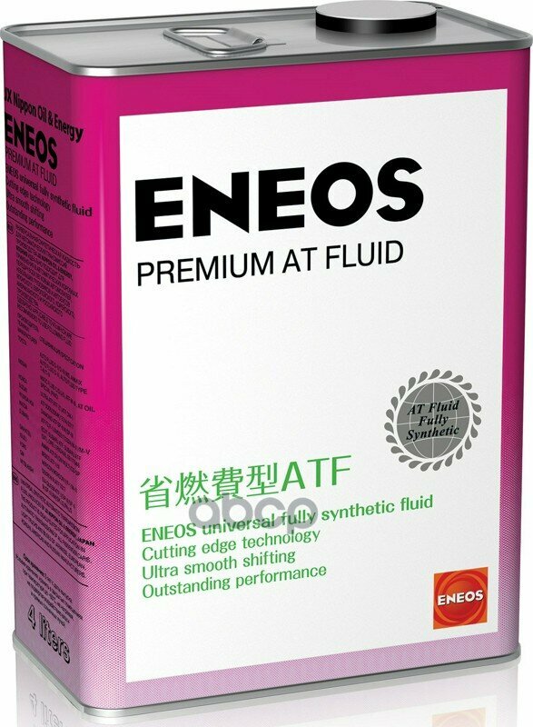 Eneos Premium At Fluid (4L)_Жидкость Гидравл.!Синтtoyota D-Ll/D-Lil, Type T-Iii/T-Iv,Nissan Matic ENEOS арт. 8809478942032