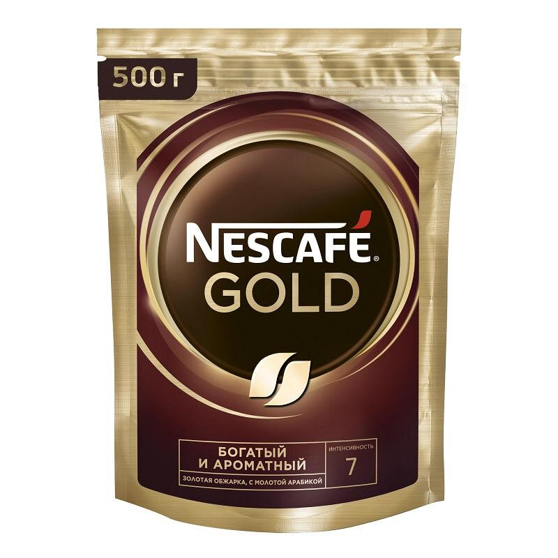 Кофе растворимый сублимированный Nescafe GOLD, 500гр - фотография № 2