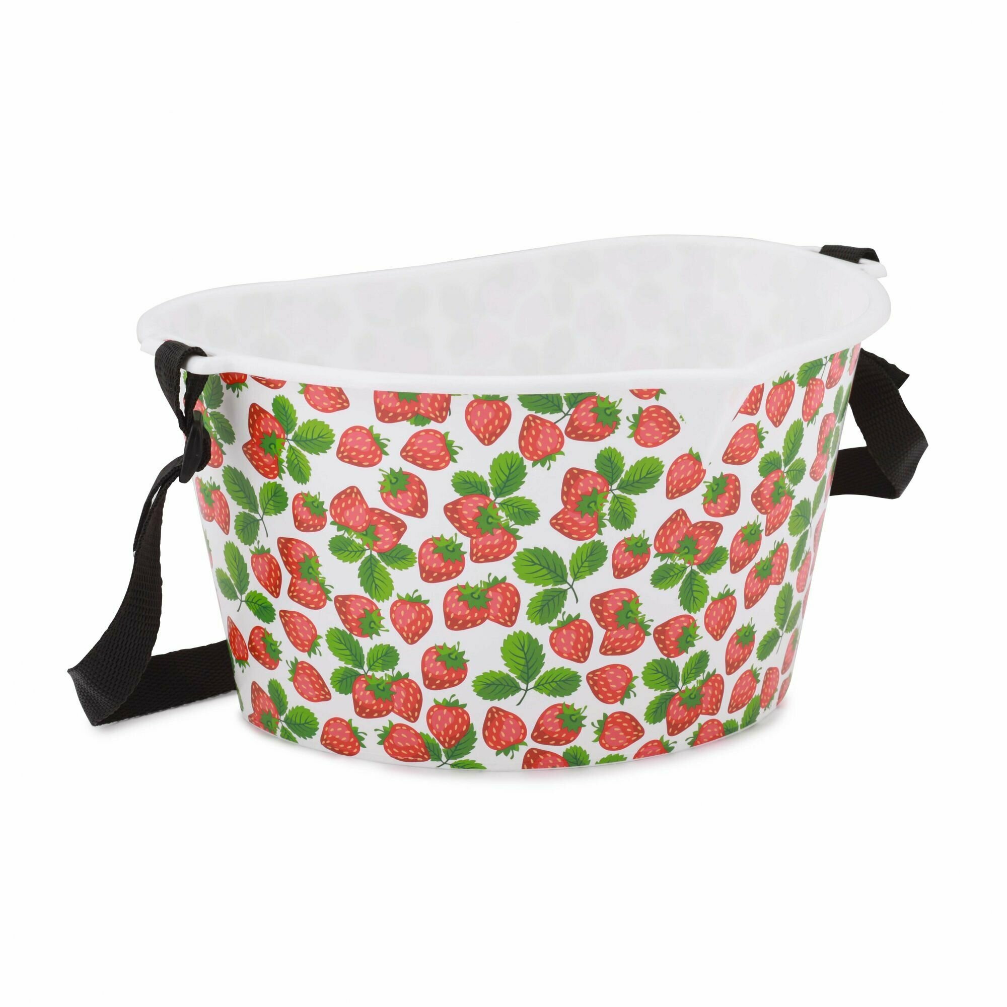 Емкость, контейнер пищевой для сбора ягод, сумка садовая клубничка 3 л М4690 - фотография № 2