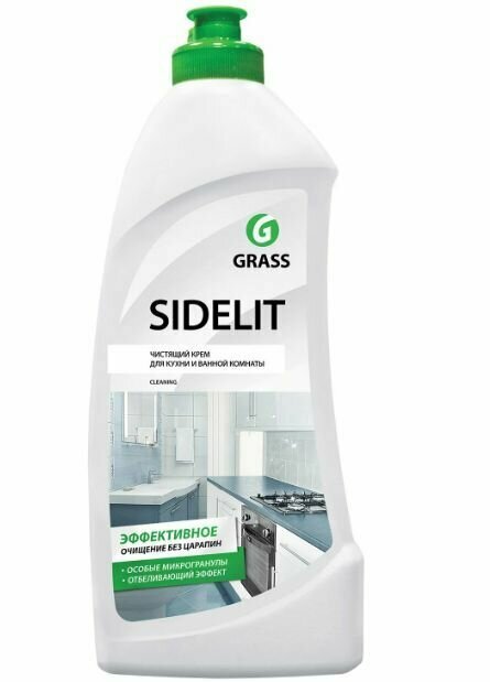 Grass Чистящий крем для кухни и ванной комнаты SIDELIT, 500 мл - 3 шт - фотография № 2