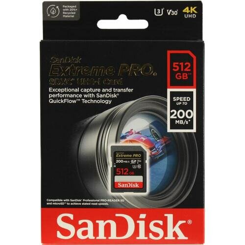 SD карта Sandisk Extreme PRO SDSDXXD-512G-GN4IN