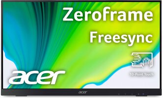 ACER Монитор Acer 21.5" UT222QBMIP черный IPS LED 5ms 16:9 HDMI M/M глянцевая 1000:1 250cd 178гр/178гр 1920x1080 75Hz FreeSync VGA DP FHD USB Touch 3.5кг UM.WW2EE.002/1