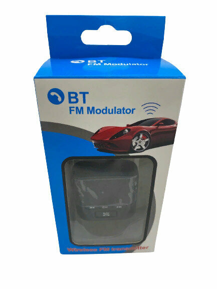 Автомобильный FM-трансмиттер Wireless FM transmitter с пультом (2USB/AUX/Micro SD) черный