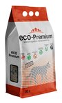 Eco-Premium Blue древесный комкующийся наполнитель для туалета кошек без запаха 55л - изображение