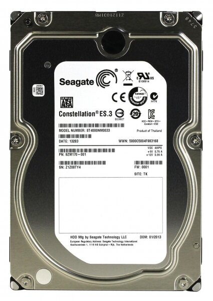 Жесткий диск Seagate ST4000NM0033 4Tb SATAIII 3,5" HDD