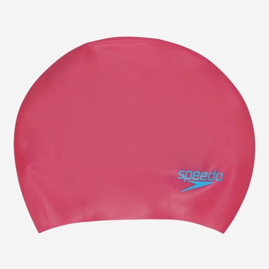 Шапочка для плавания детская Speedo 8-12809F953-F953 силиконовая Junior Long Hair розовый, бирюзовый, размер os