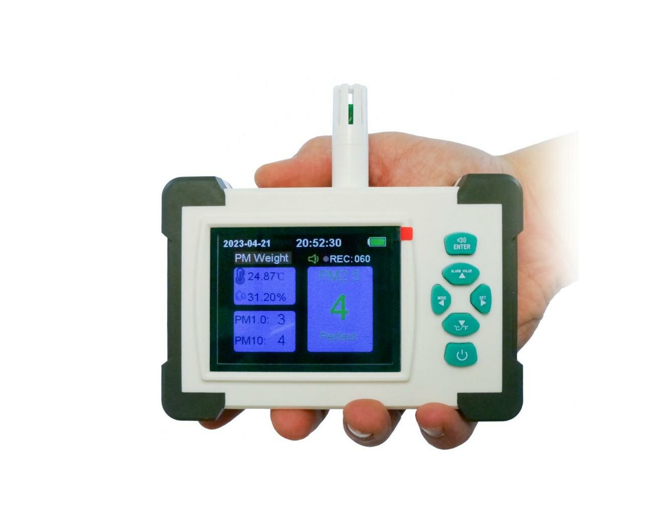 Профессиональный измеритель концентрации пыли HT-HZ 516(RU) (Q20509SR5) анализатор пыли (8 в 1). Запыленность воздуха рабочей зоны.