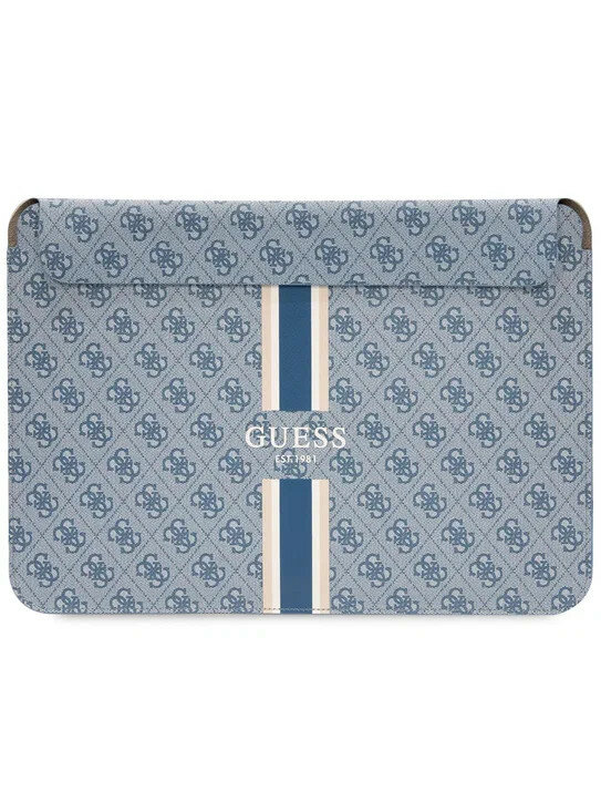 Чехол для ноутбуков 13"/14" Guess Sleeve 4G Stripes Blue (GUCS14P4RPSB)