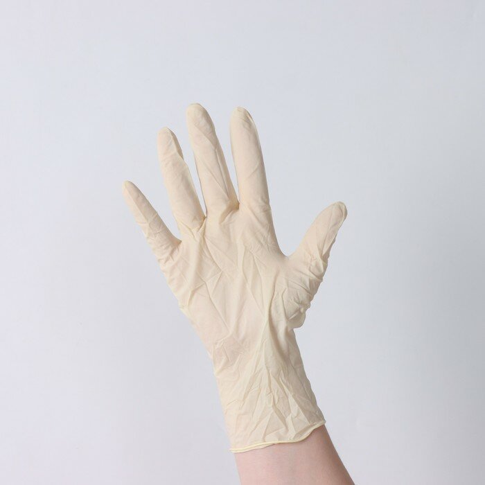 Латексные перчатки смотровые неопудренные, текстурированные, н/ст, размер XS - фотография № 1