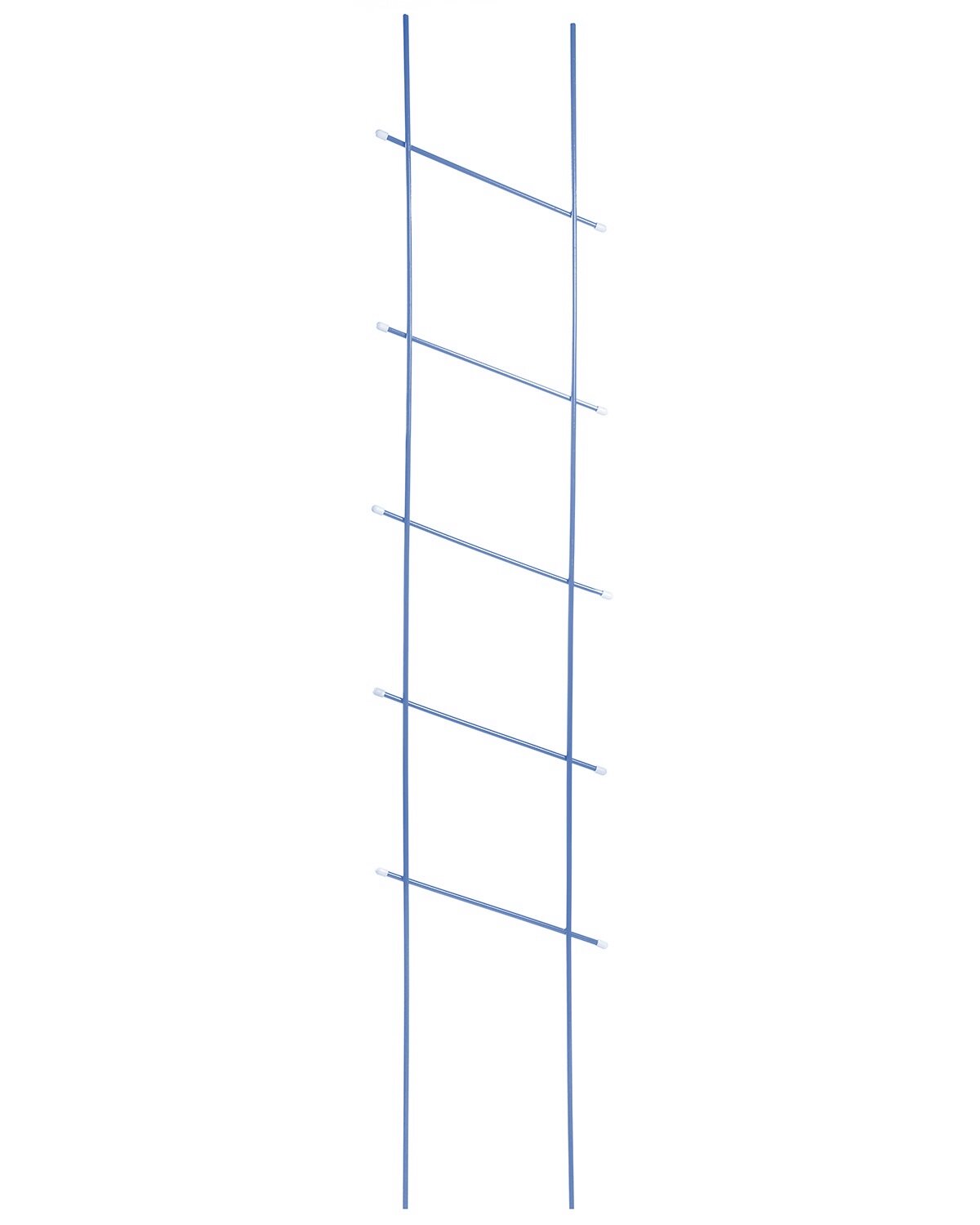 Шпалера садовая металлическая для растений (для сада) Лесенка разборная, синяя, труба d=10