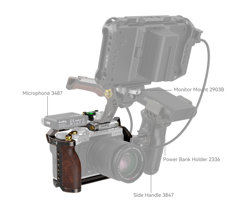 Клетка SmallRig 3870 Retro Cage для Fujifilm X-T5 - фотография № 7