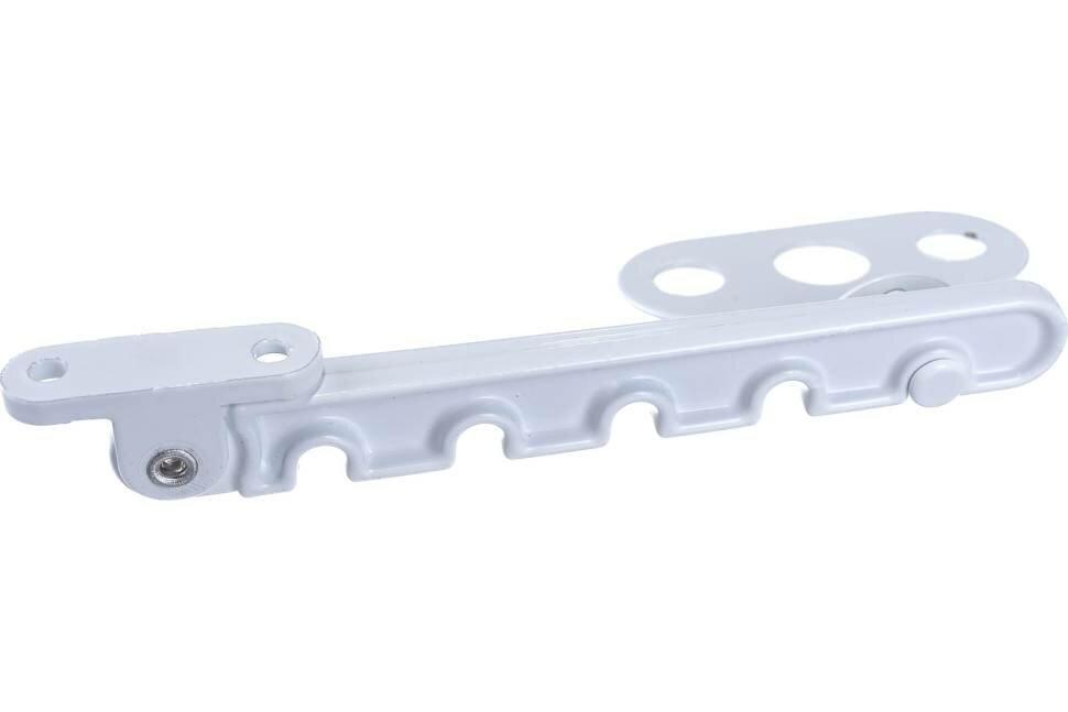 фото Оконный металлический ограничитель д/ПВХ Левша белый У1-5659.Б