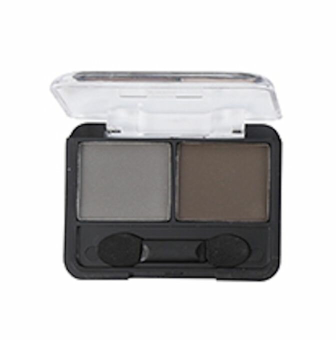 Farres cosmetics Тени для век 2-х цветные, 1003-04 матовые (серый/коричневый)