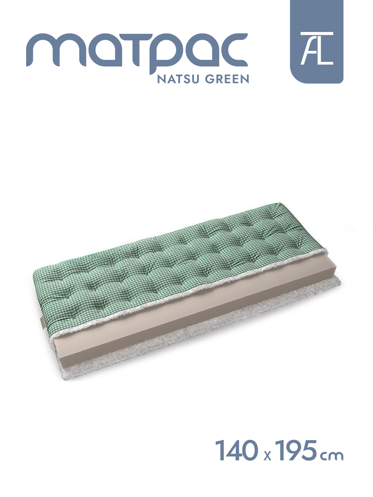 Матрасы Mr.Mattress Natsu green, 140х195 см - фотография № 1