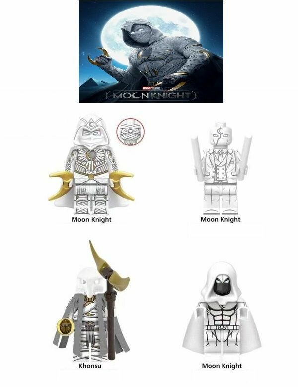 фото Лего фигурки Лунный Рыцарь 4 шт / Супергерои Marvel / игровой набор Марвел