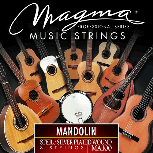 Magma Strings MA100 Струны для мандолины, Серия: Mandolin, Калибр: , Обмотка: посеребрёная.