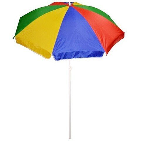 Зонт пляжный D=200см, h-210см «Радуга» ДоброСад