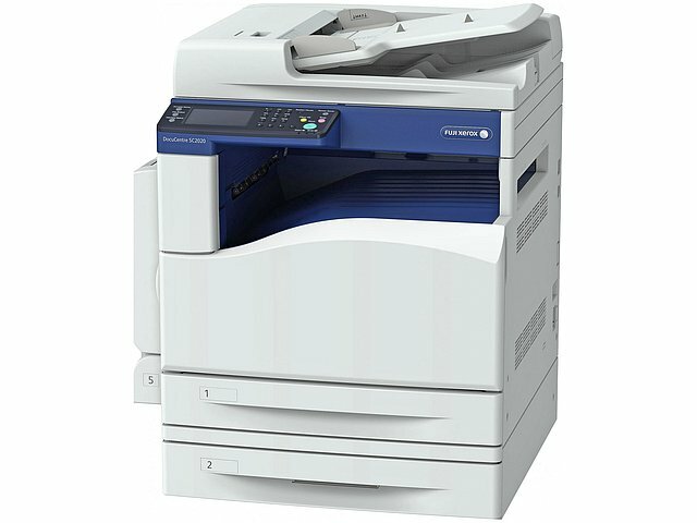 Цветное многофункциональное устройство Xerox Цветное Многофункциональное устройство Xerox DocuCentre SC2020V/U A3, лазерный, принтер + сканер + копир, ЖК, бело-синий (USB