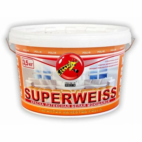 Краска Поли-Р Superweiss в/д морозоустойчивая 35 кг