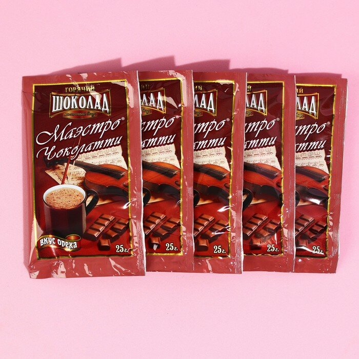 Горячий шоколад «Лучший подарочек», вкус: орех, 125 г. (5 шт. х 25 г.) - фотография № 3