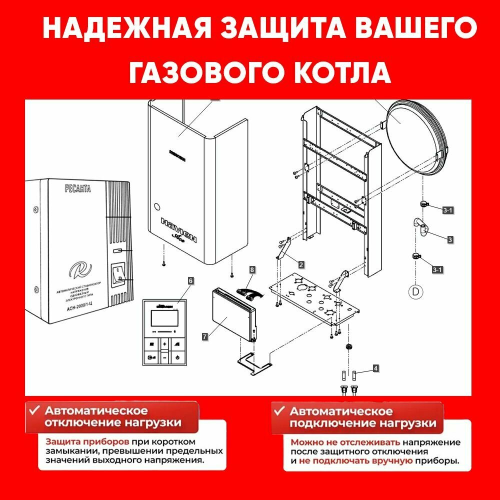 Стабилизатор для стиральной машины / Стабилизатор напряжения для стиральной машины мощность 500 ВТ ресанта 220 вольт - фотография № 3