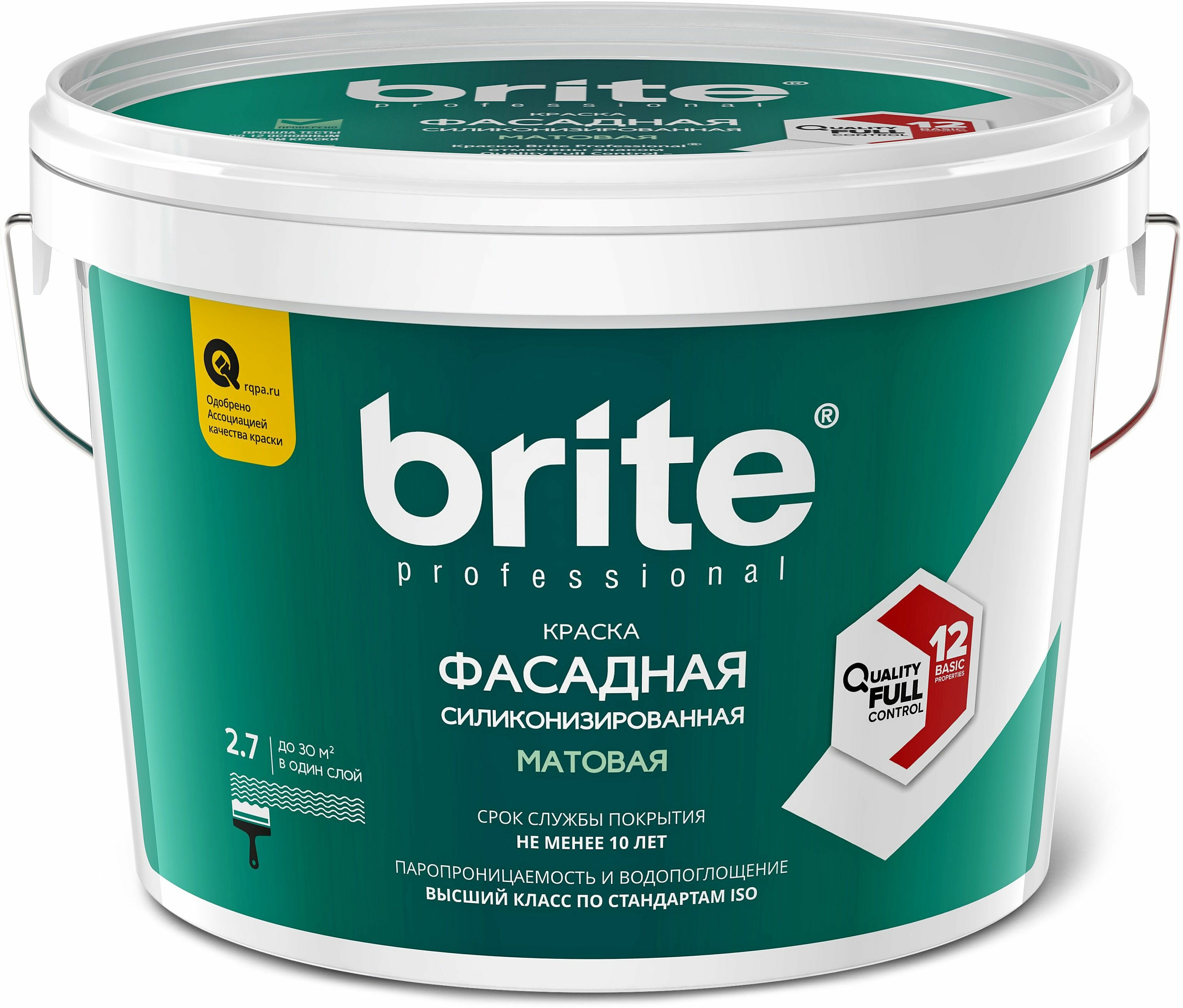 Краска акриловая brite Professional фасадная силиконизированная