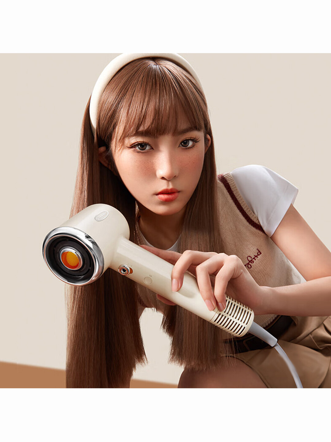 Фен для волос Xiaomi Zhibai Hair Dryer S1 Cream White - фотография № 5