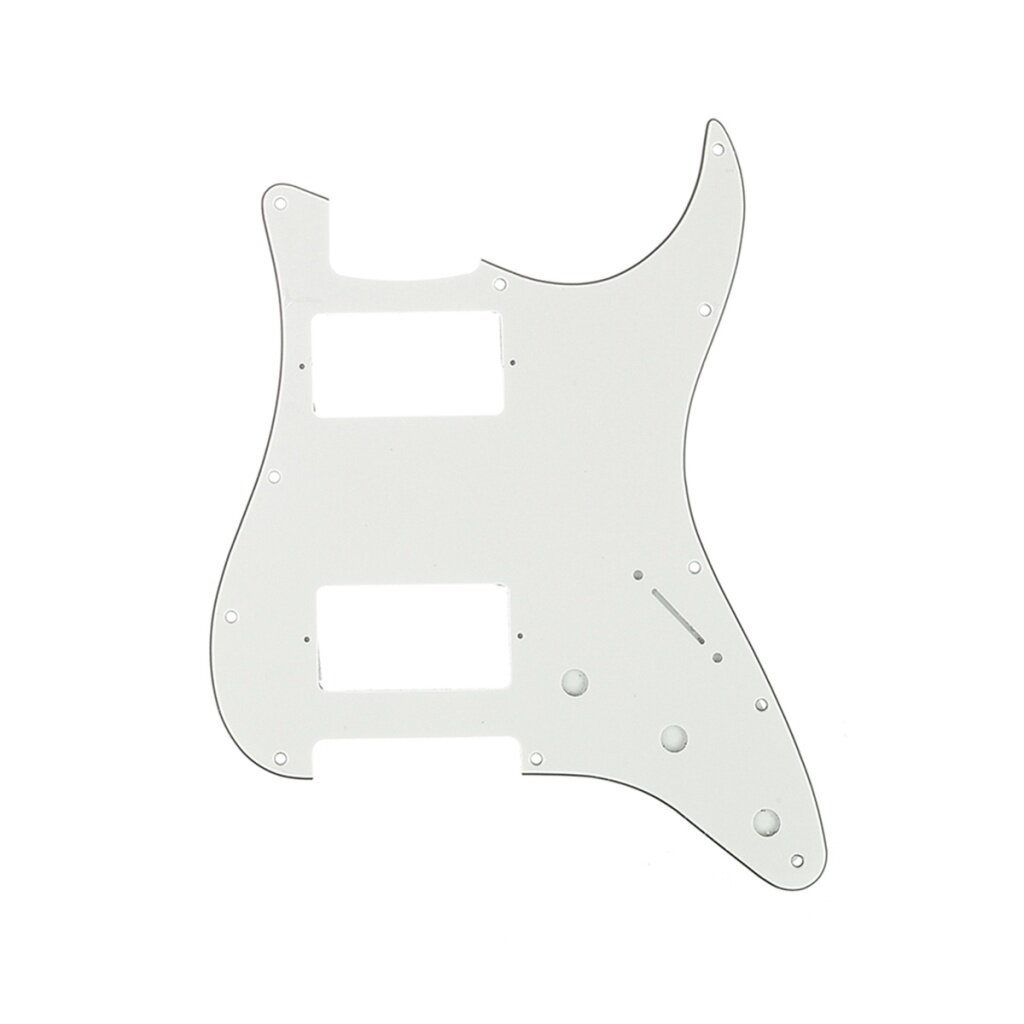 MX1379AW Защитная накладка электрогитары Fender Stratocaster HH 3 слоя белая Musiclily