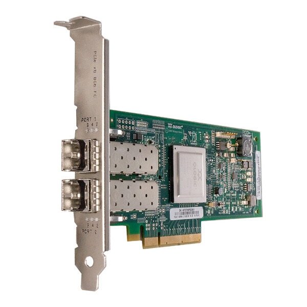 Адаптер QLOGIC 8Gb Dual Port FC HBA, x8 PCIe (QLE2562-CK)