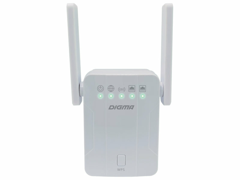Wi-Fi усилитель Digma D-WR300 White 1726904