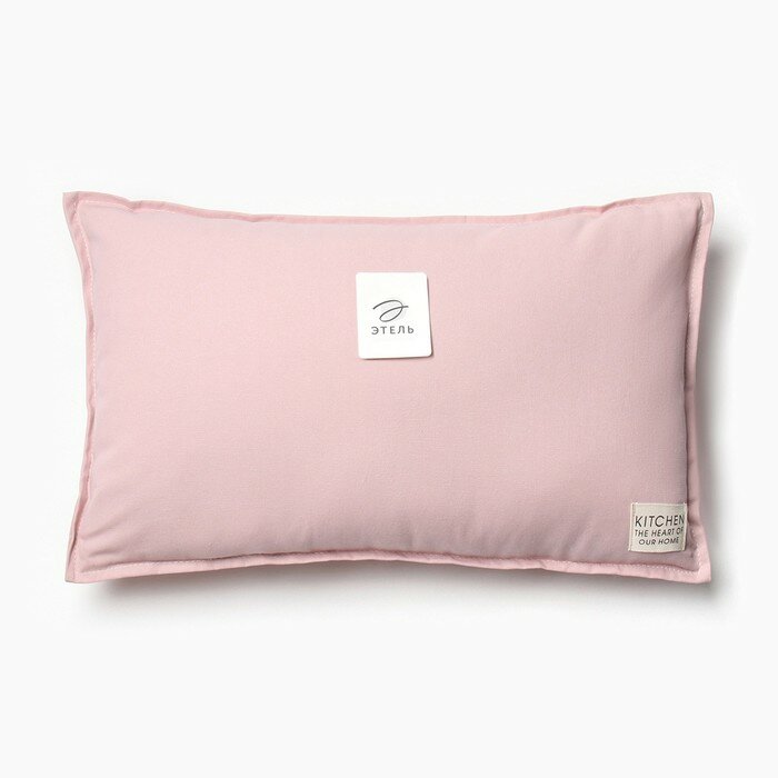 Подушка Этель, 30х50+1 см, розовый, 100% хлопок - фотография № 6