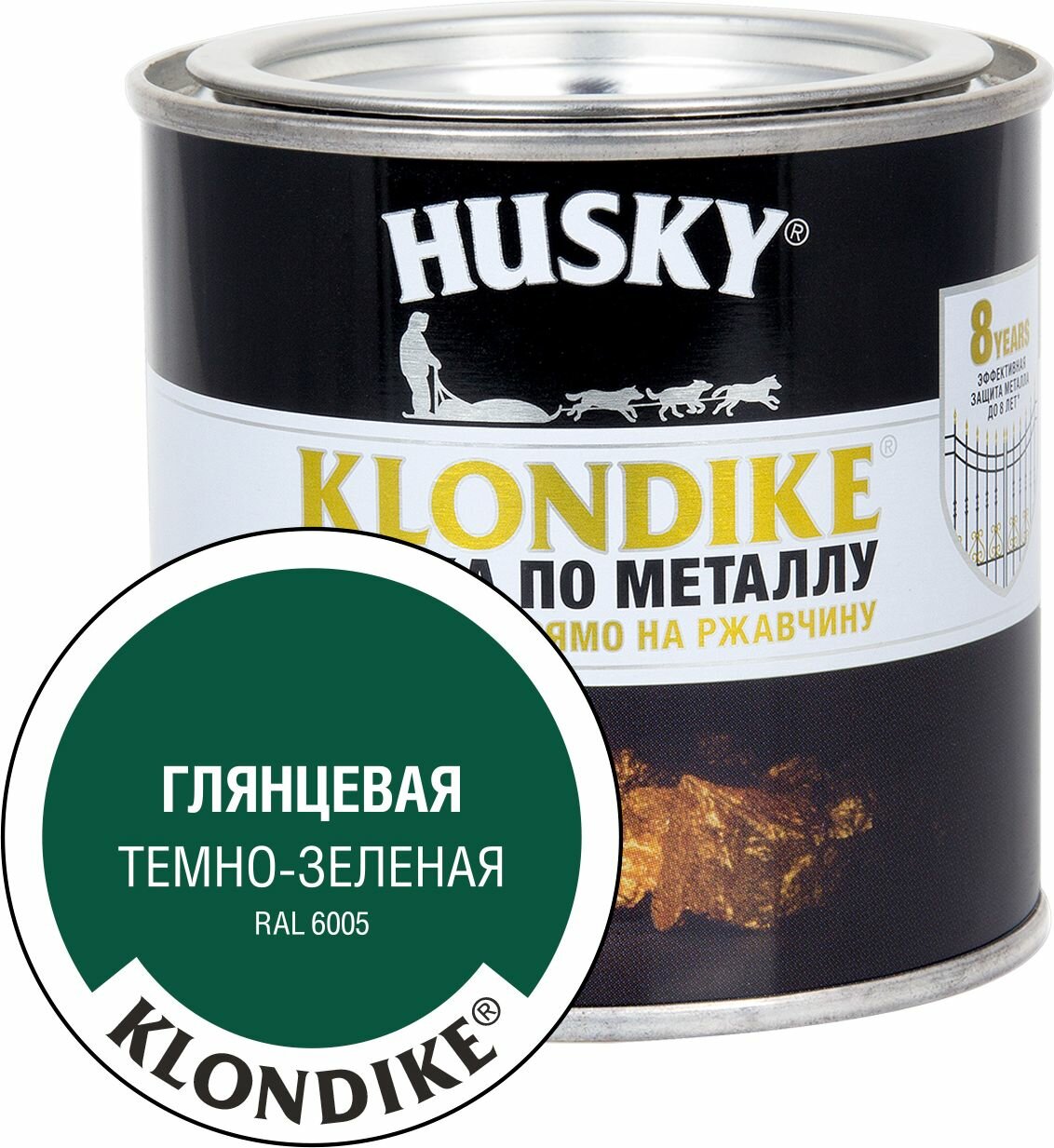 Краска алкидная (А) HUSKY Klondike по металлу гладкая