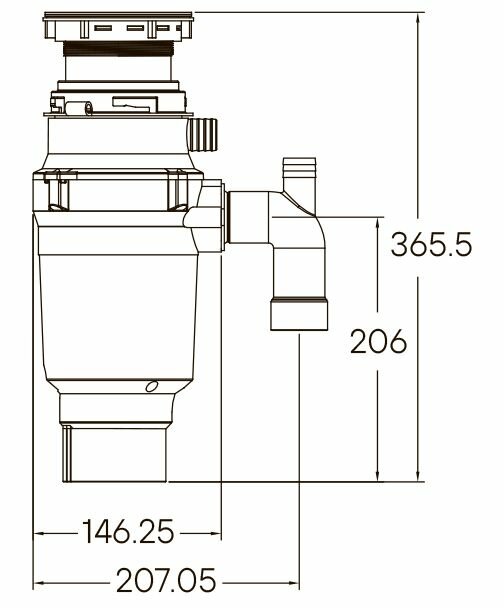 Измельчители пещевых отходов Paulmark INTENSO I-400, - фотография № 2